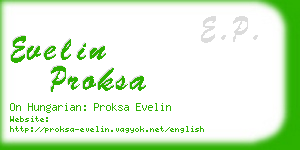 evelin proksa business card